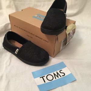 Toms kids black Glimmer
